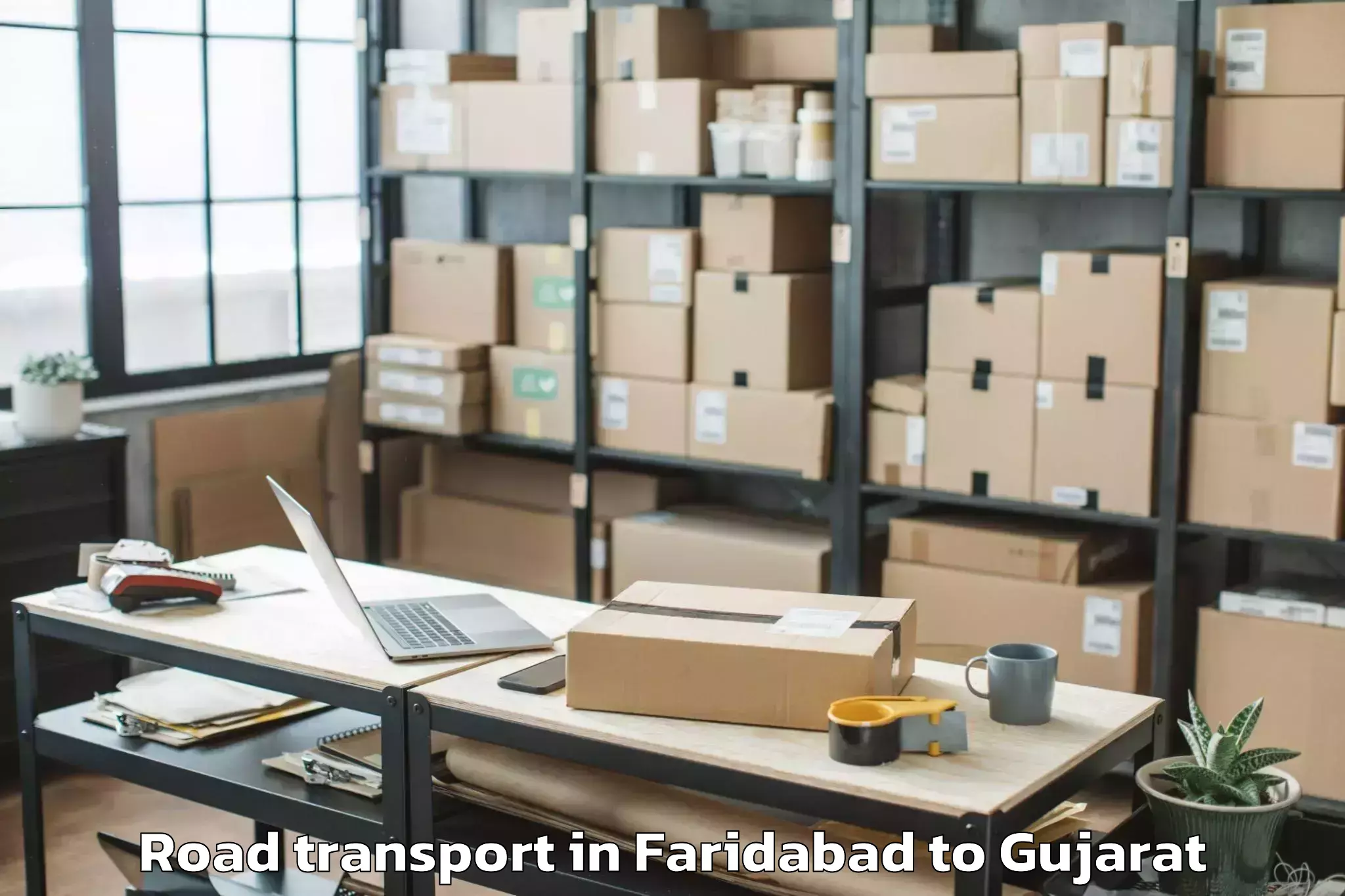 Faridabad to Kanodar Road Transport Booking